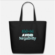 Avoid Negativity Mathematics Physics Funny Black Eco-Friendly Tote Bag